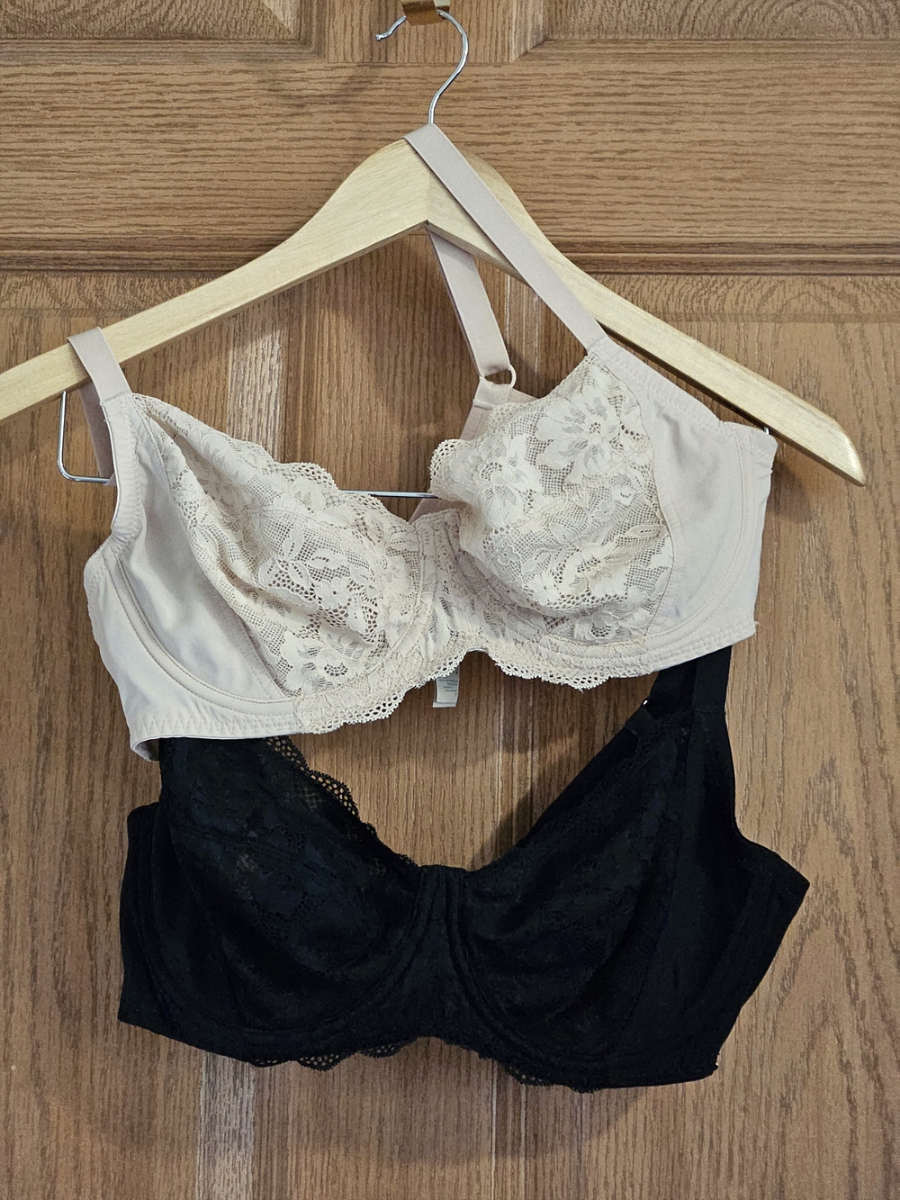 Two (2) Dorina Bras - Beige and Black